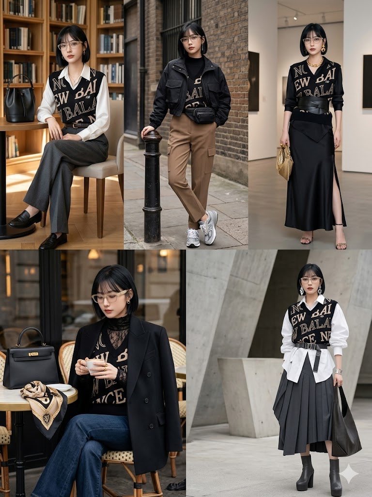 One Knit Top Five Styling Looks