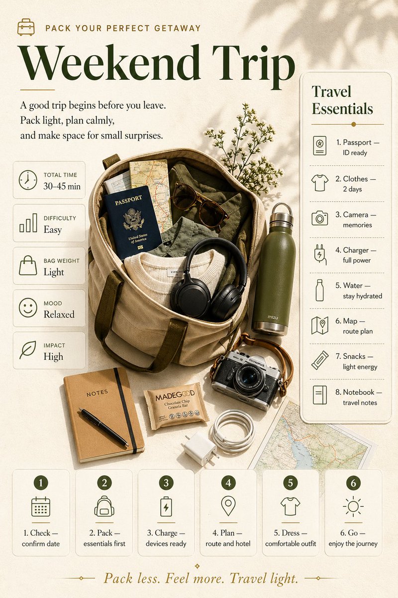 Weekend Trip Packing Guide