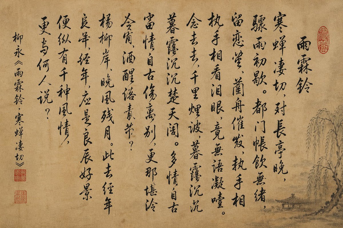 Ancient Chinese Calligraphy Scroll Art