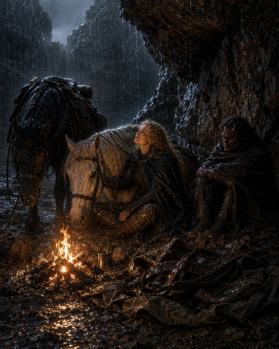Rainy Canyon Campfire Rest