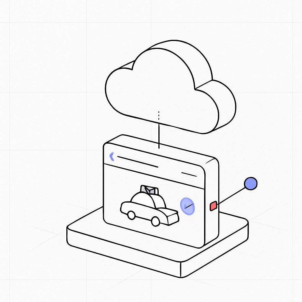 Cloud Logistics Isometric Illustration