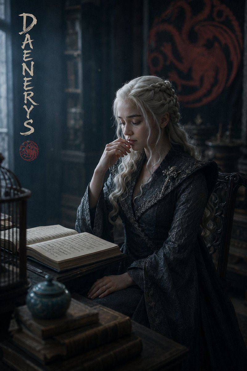 Moody Cinematic Portrait of Daenerys