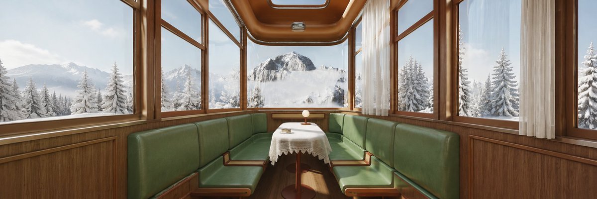 Snow Train Panorama Cabin