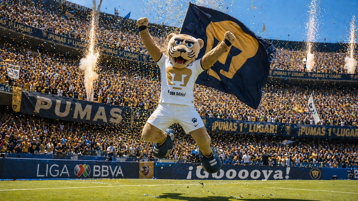 Puma Mascot Championship Victory Leap