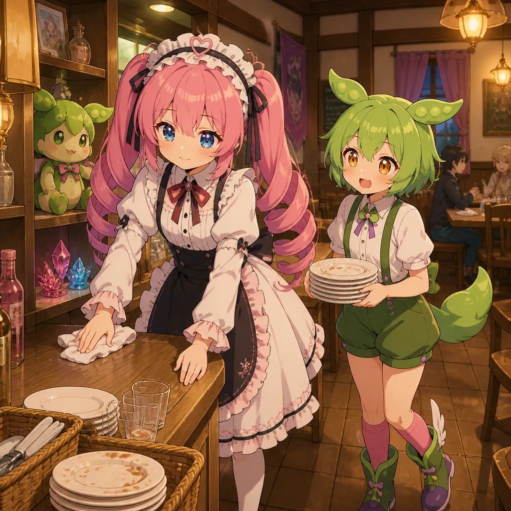 Maid & Mascot Café Cleanup
