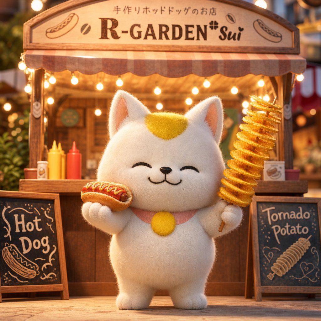 Cat Mascot Night Market Debut