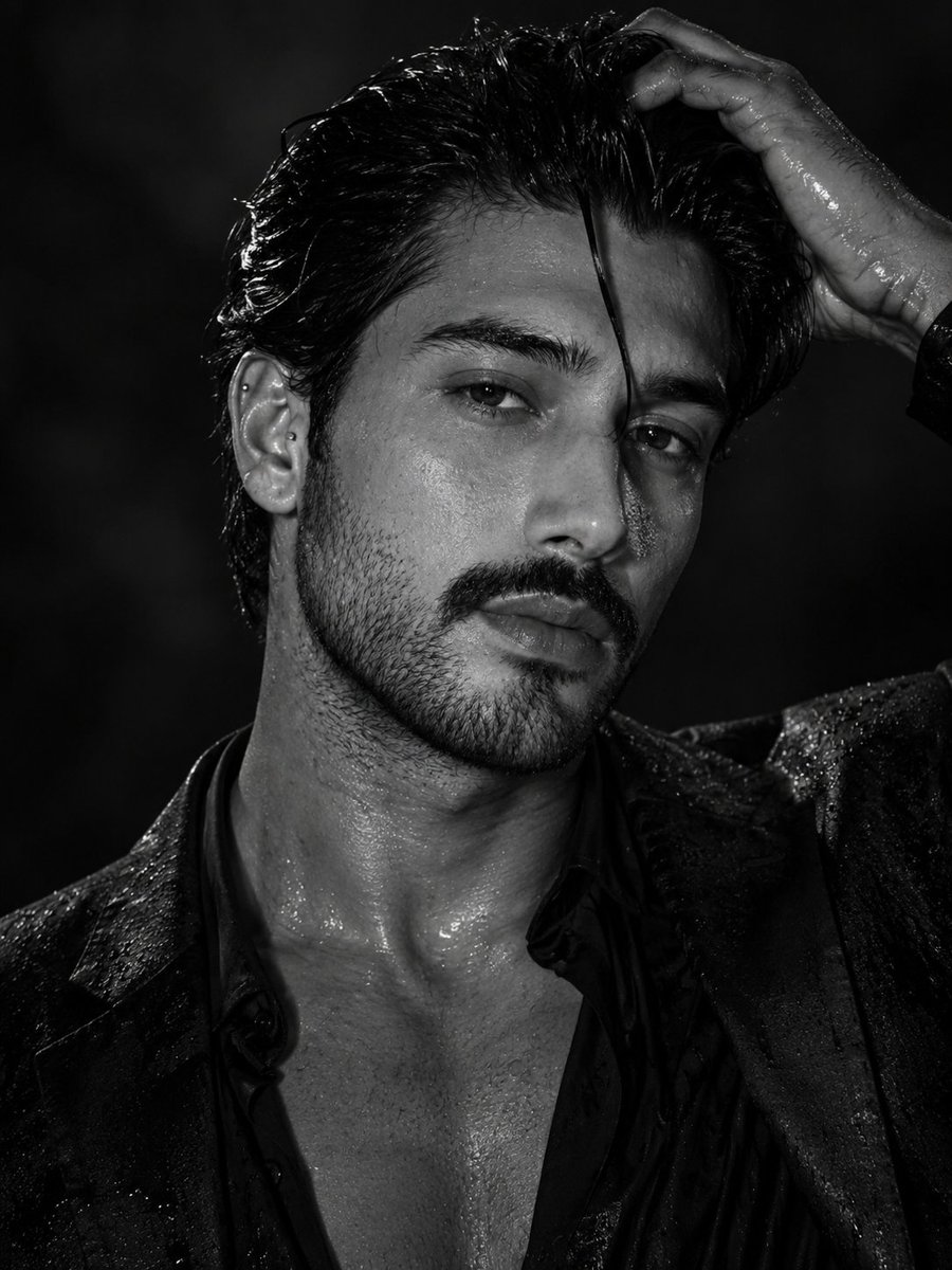 Rugged Monochrome Male Portrait