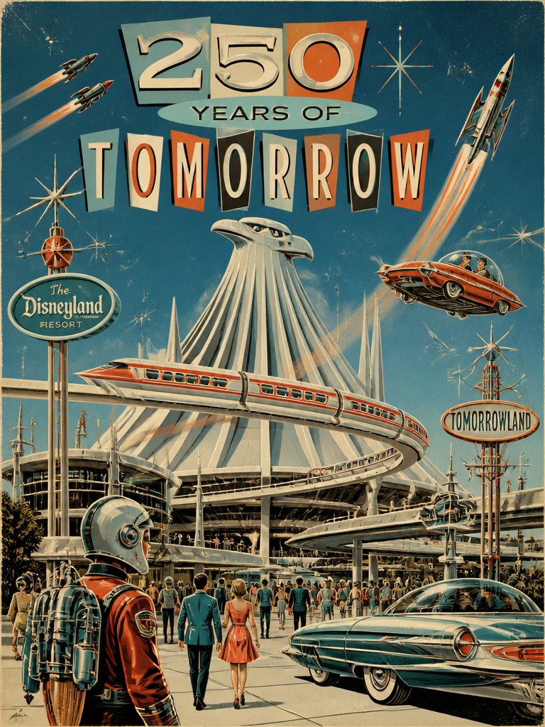 Retro Futuristic Tomorrowland Streetwear Art