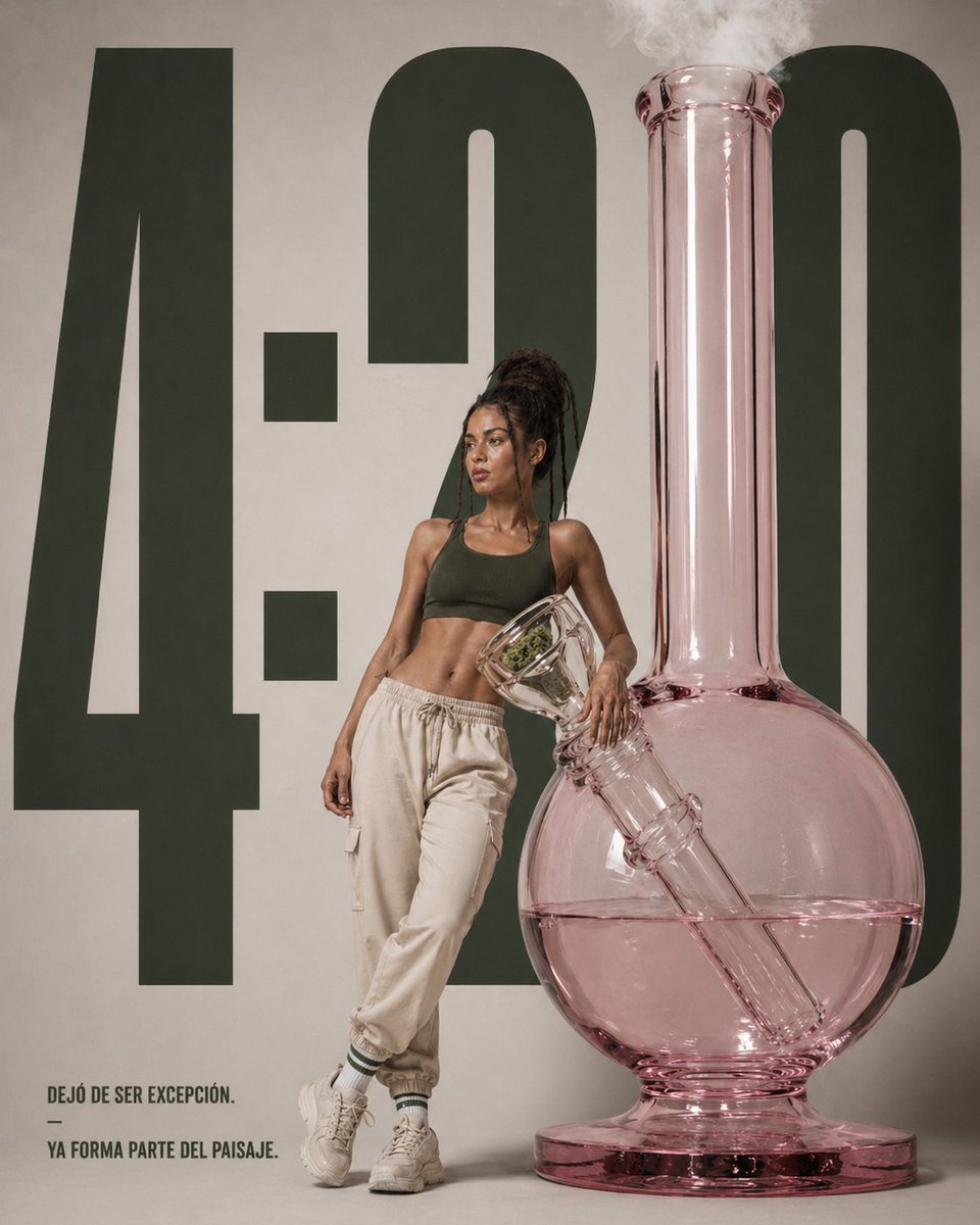 Luxury Cannabis Editorial Poster