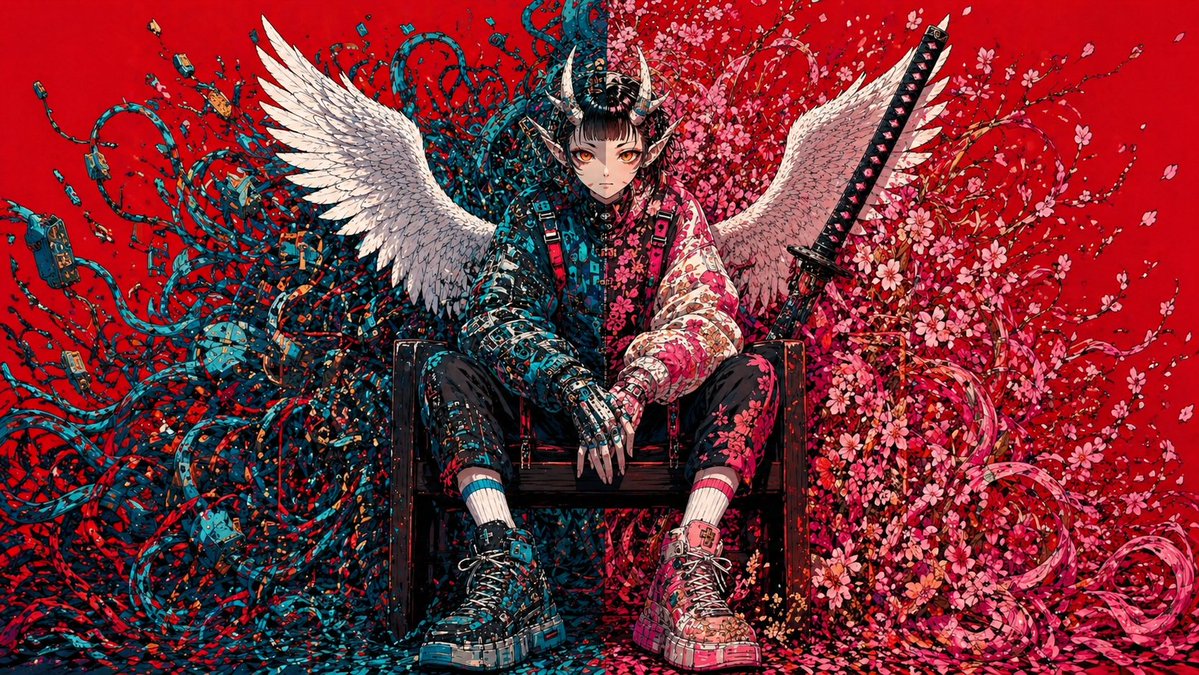 Fallen Cyber Samurai Angel