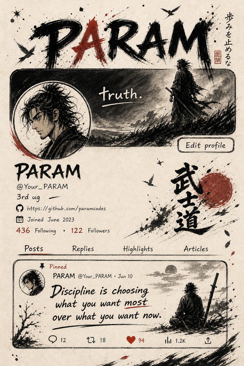Ronin Ink Profile Art