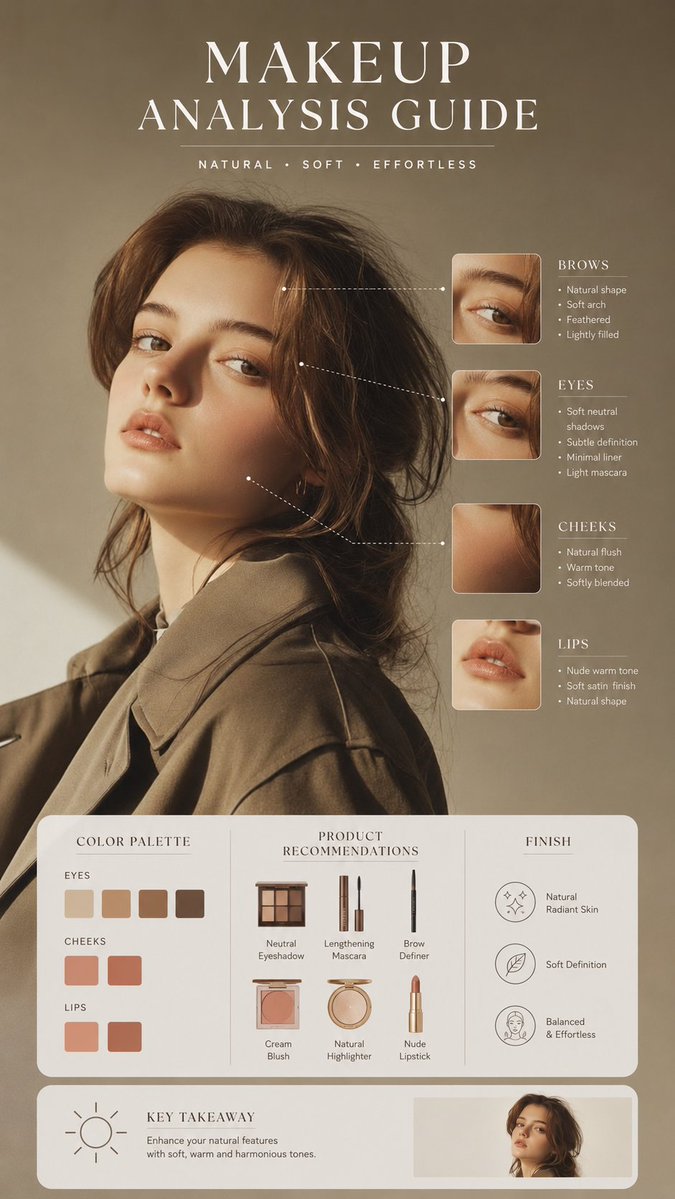 AI Makeup Analysis Infographic Guide