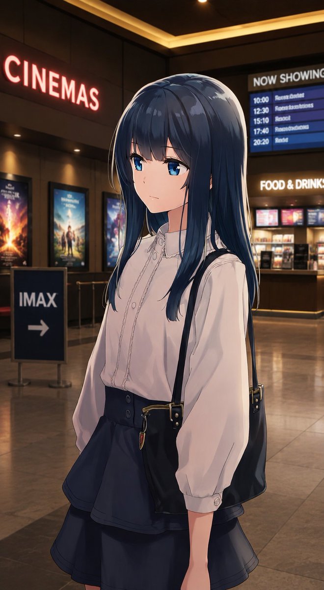 Anime Girl Cinema Lobby