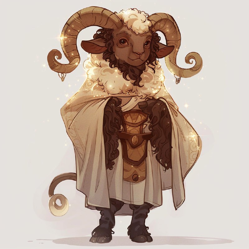 Starry Night Sky Wool Anthro Ram Disney Concept Art