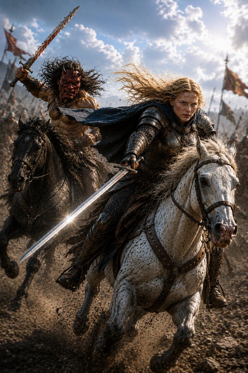 Dark Fantasy Cavalry Charge Battle
