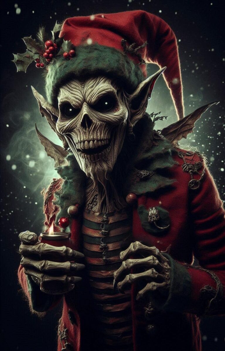 Creepy Gothic Realism Christmas Elf