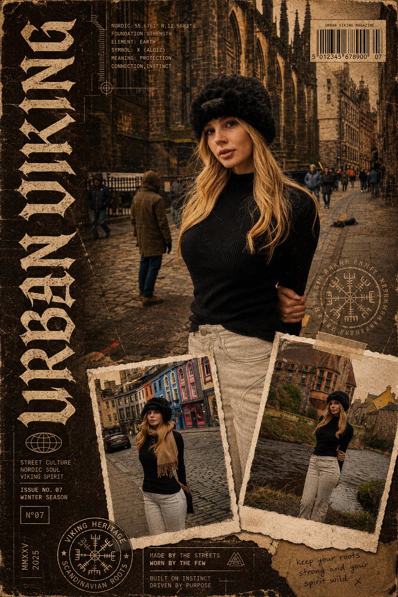 Urban Viking Gritty Magazine Collage