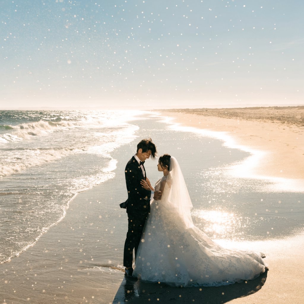 Dreamy Golden Hour Beach Wedding
