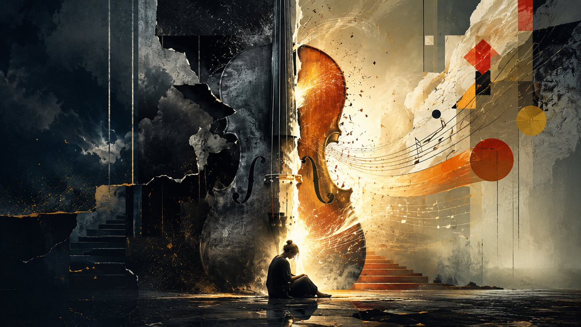 Lonely Cello Surreal Art