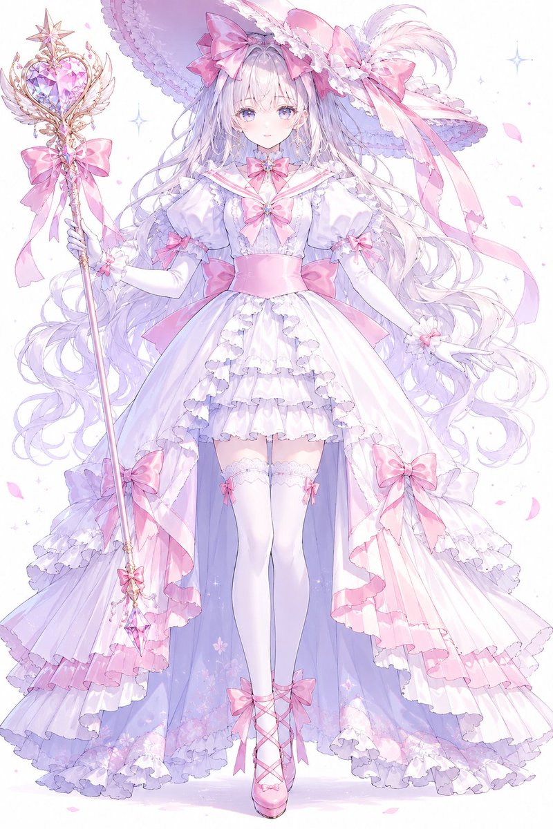 Faceless Pastel Magical Girl Princess