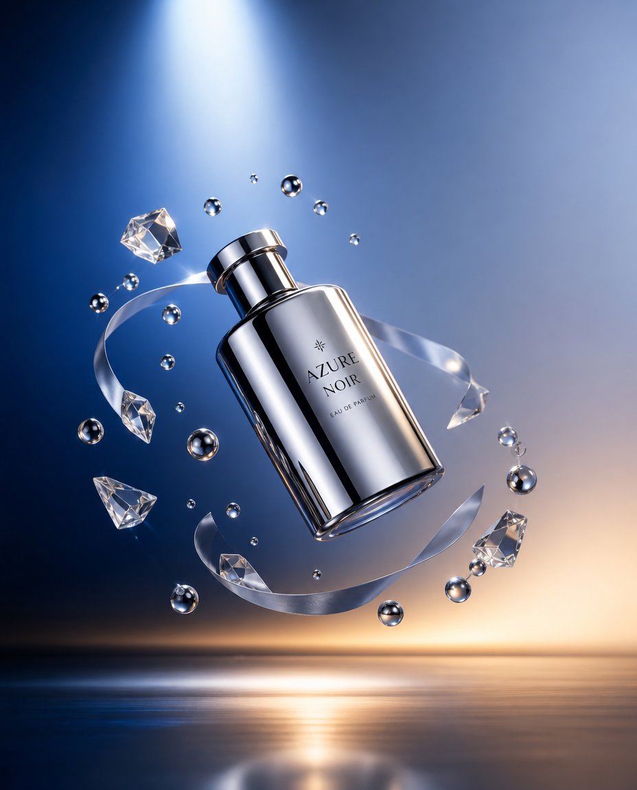 Azure Noir Luxury Perfume Campaign