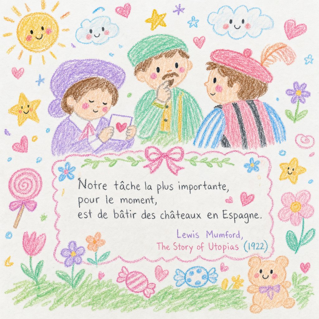 Whimsical Crayon Storybook Illustration