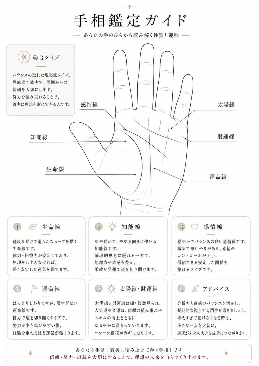 Elegant Japanese Palmistry Guide
