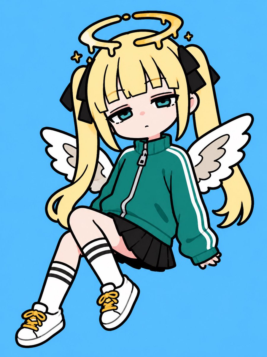 Sleepy Angel Chibi Sticker