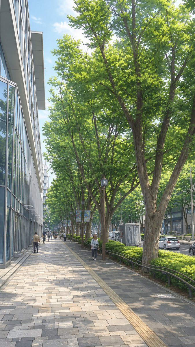 Street View to Anime Cityscape Art