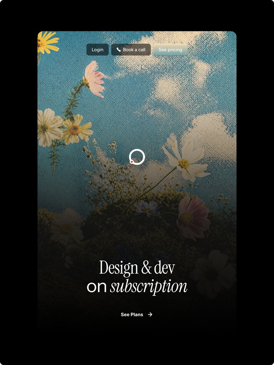 Halftone Subscription Landing Page