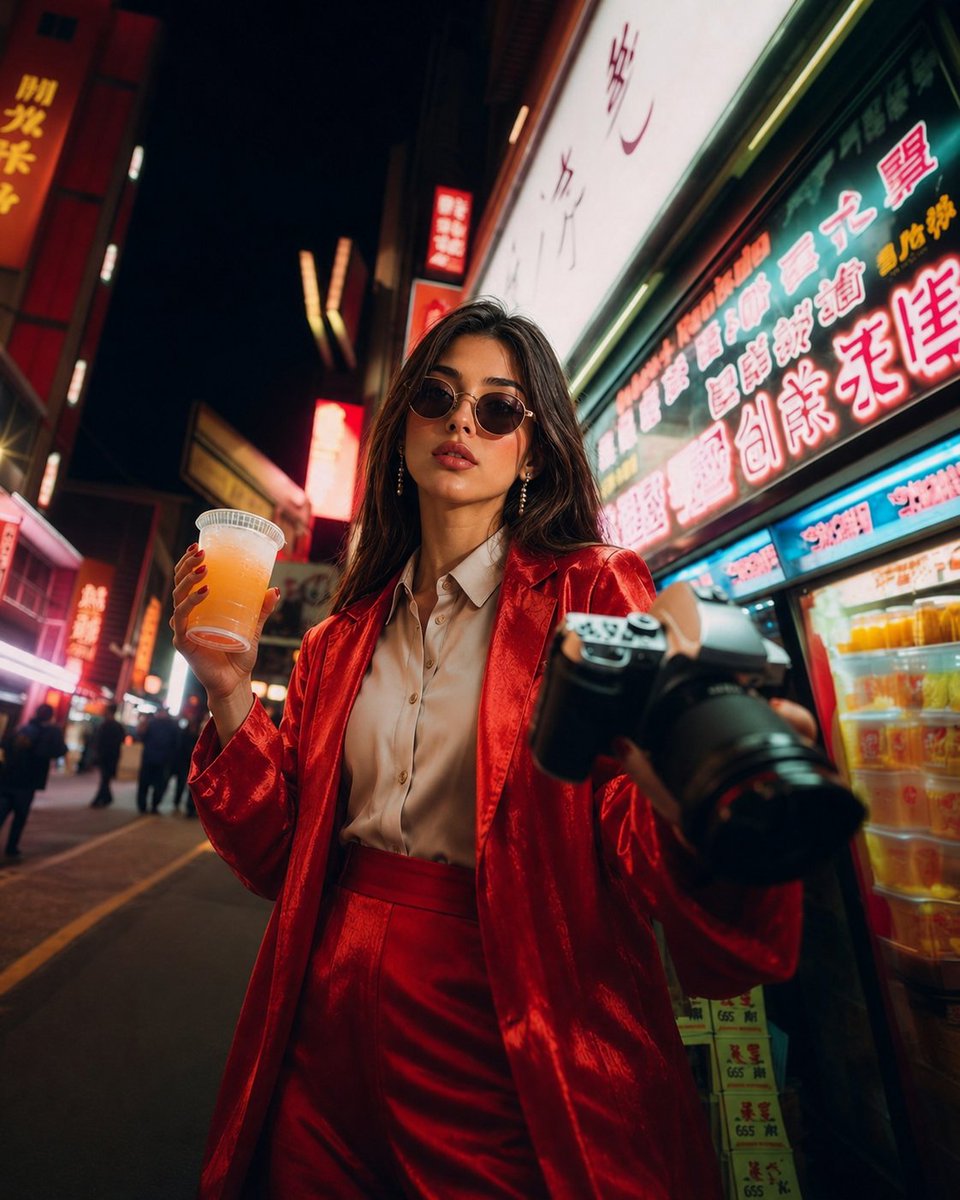 Neon Night Fashion Editorial