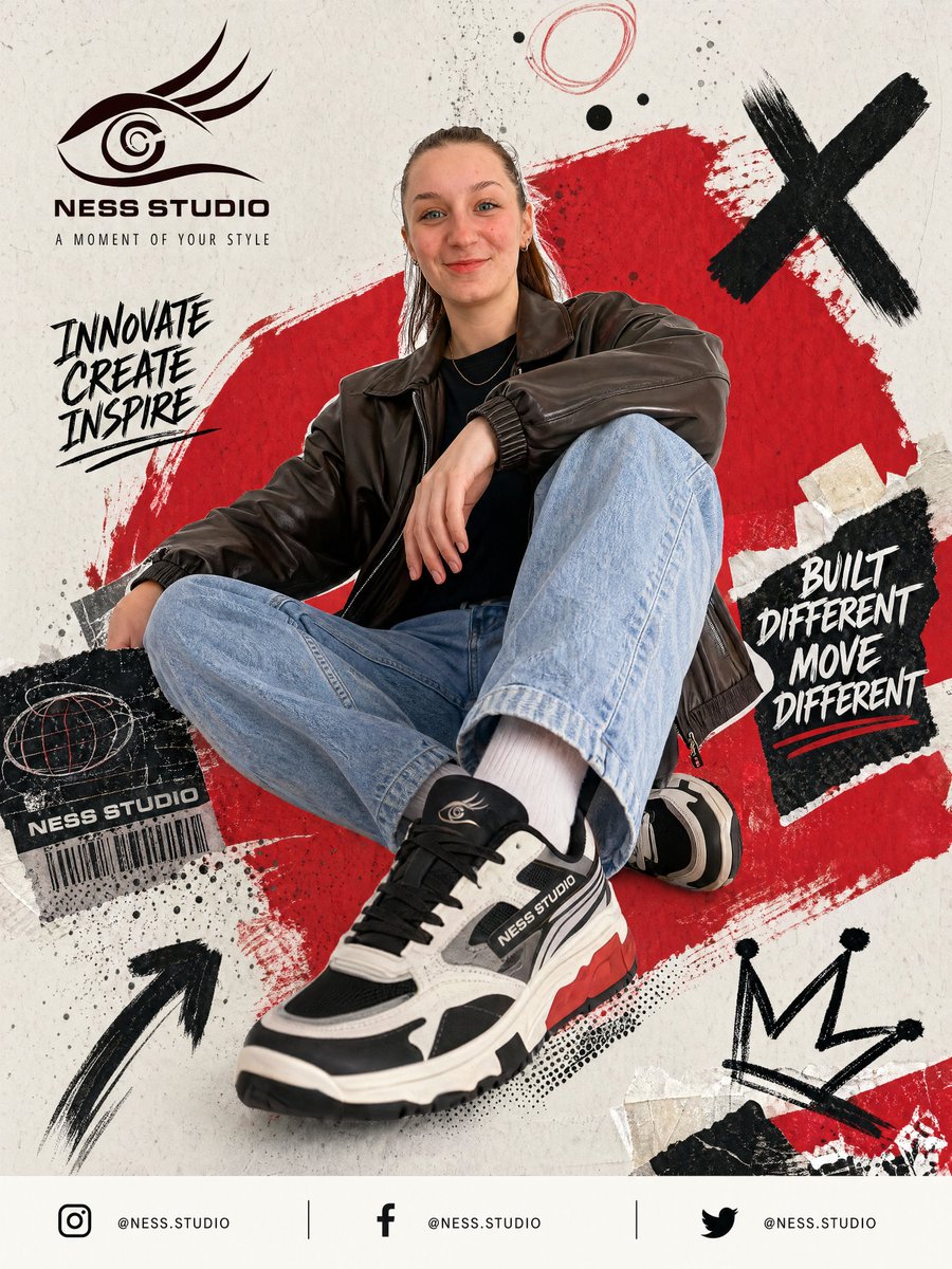 Bold Streetwear Brand Poster Ad