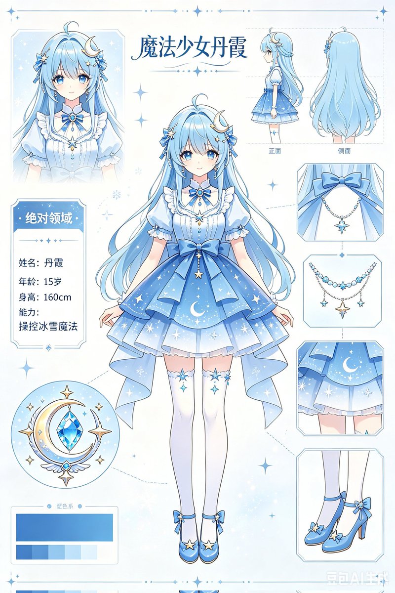 Ice Moon Magical Girl Reference