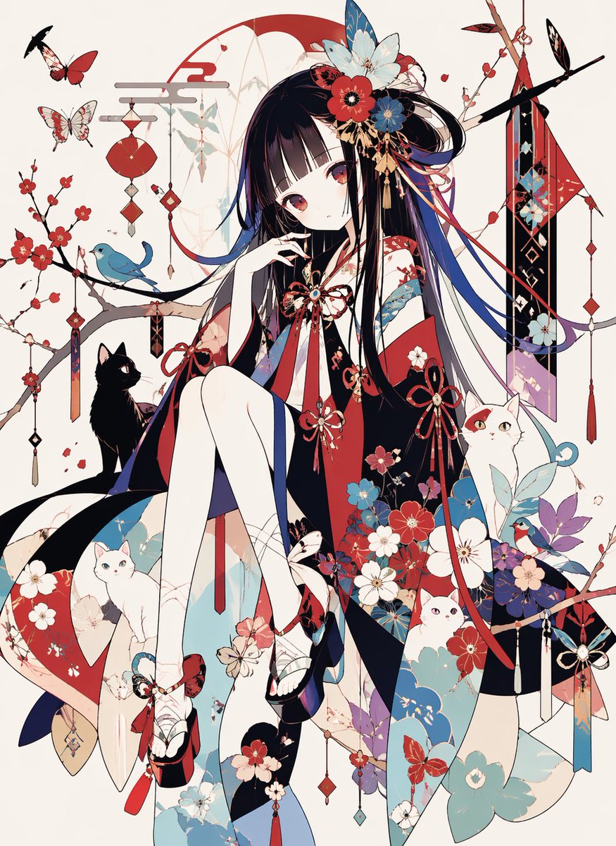 Fantasy Kimono Anime Illustration