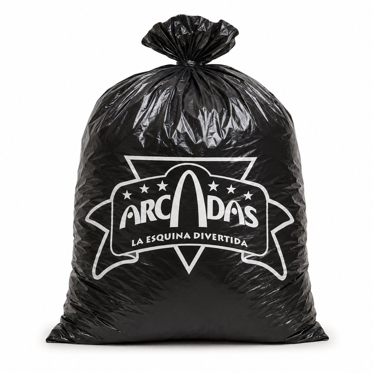 Glossy Black Merchandise Bag