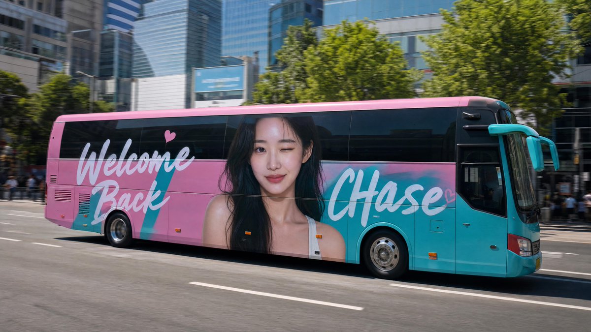 Korean Style Bus Wrap Ad