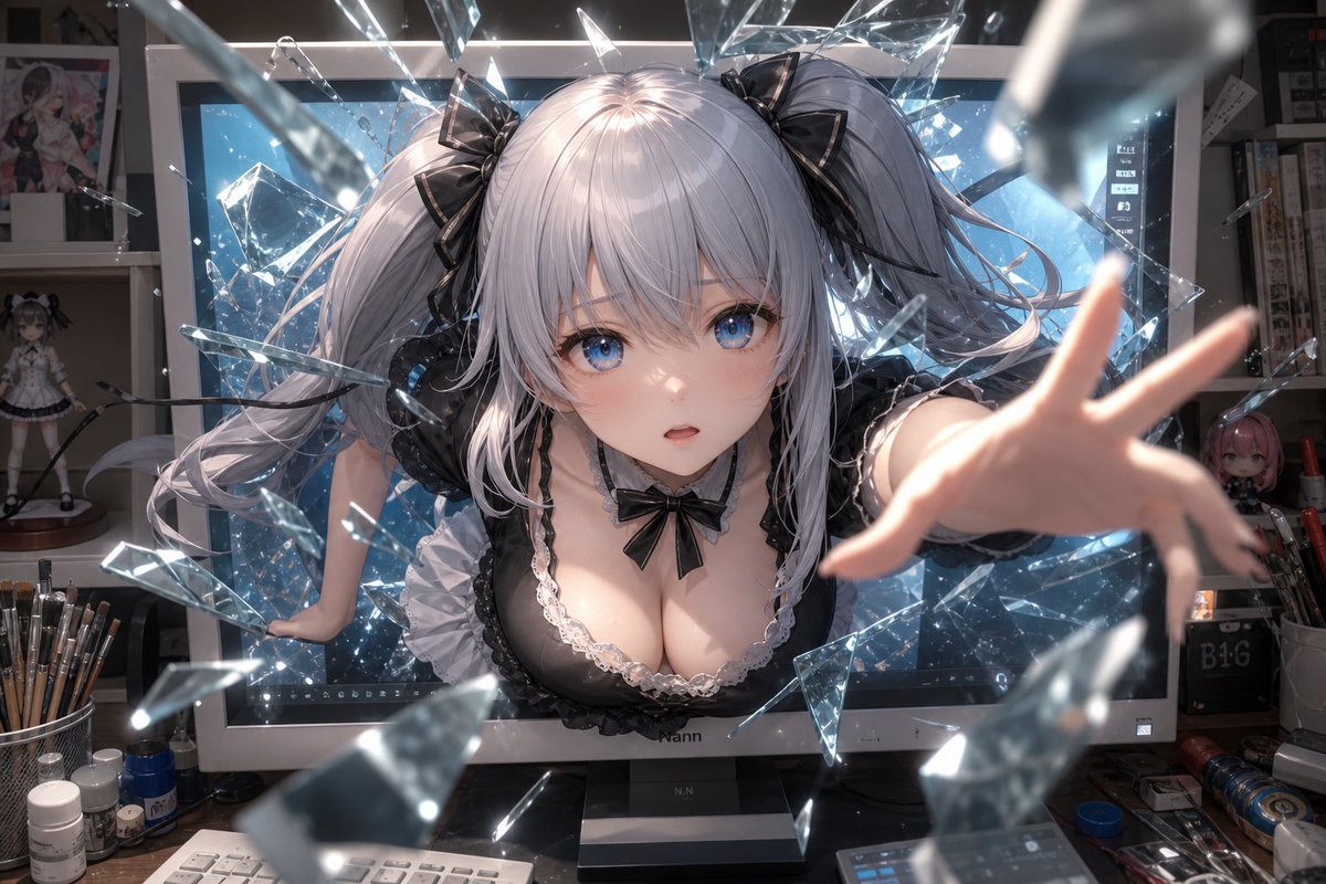 Anime Girl Shatters Screen
