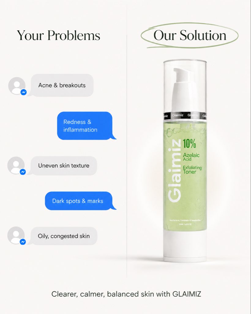 High-End Skincare Split Ad