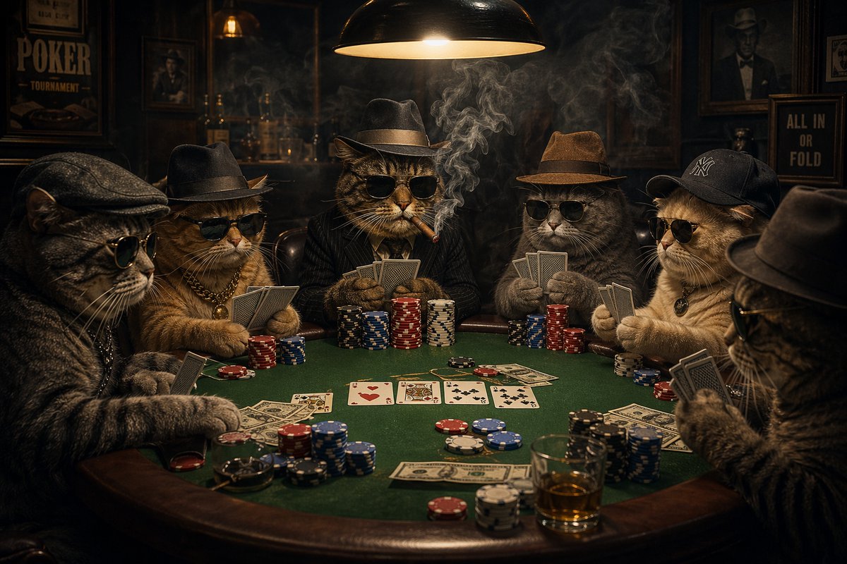 Mobster Cats Poker Night