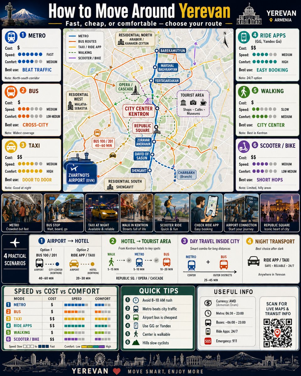 City Transport Guide Infographic