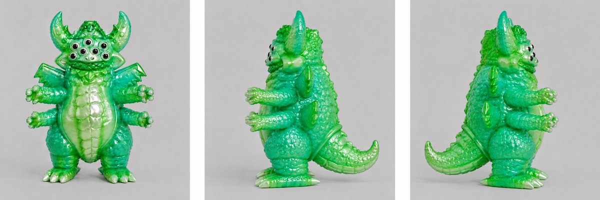 Emerald Sofubi Kaiju Figure