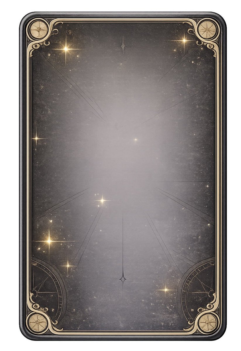 Mystical Celestial Tarot Card Back