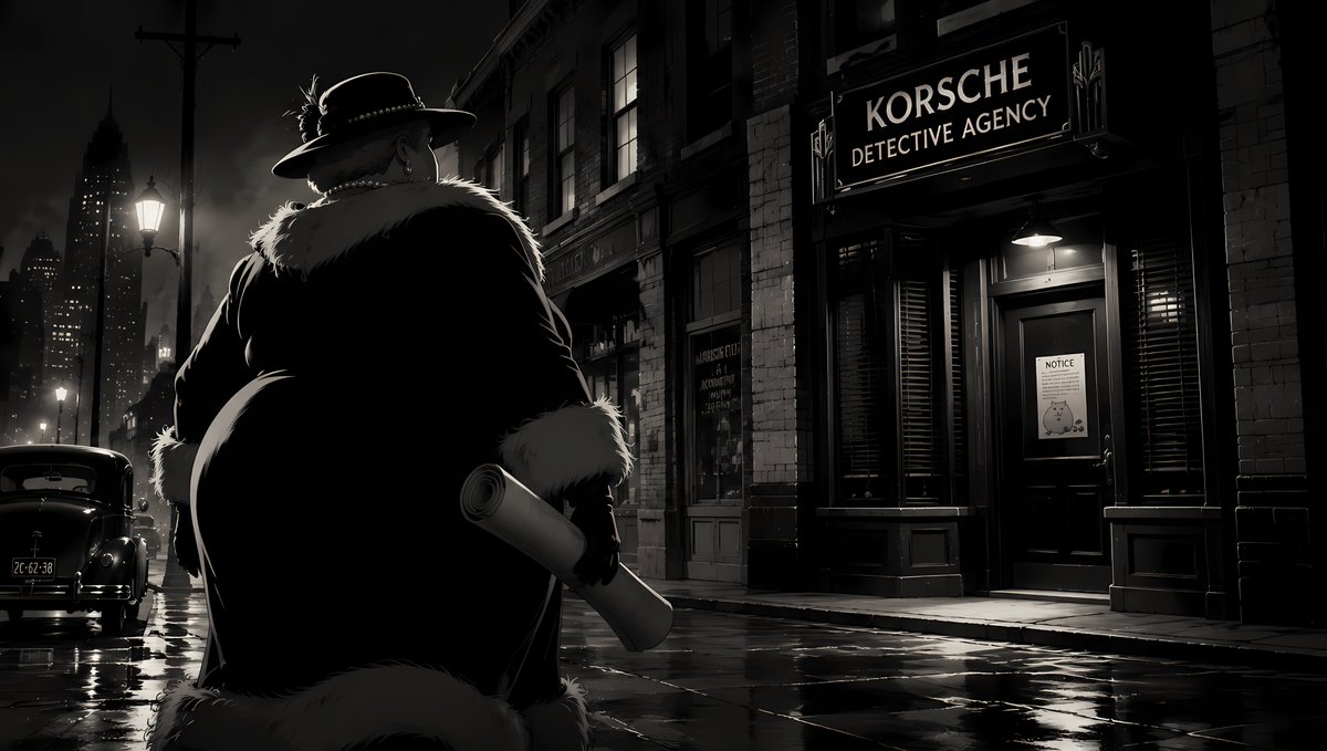 1940s Noir Detective Street Scene