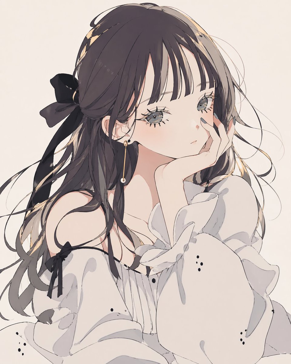 Elegant Anime Portrait