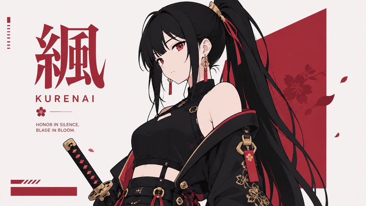 Crimson Blade Silent Bloom