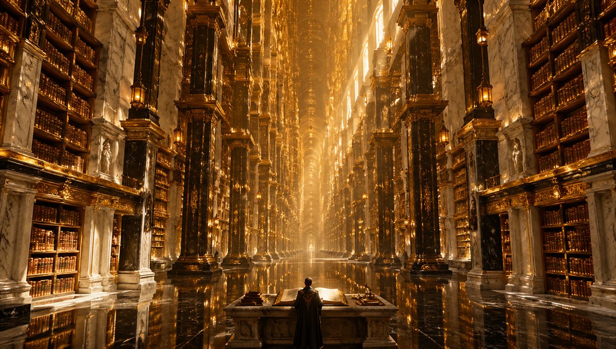 Impossible Grand Palace Library Interior