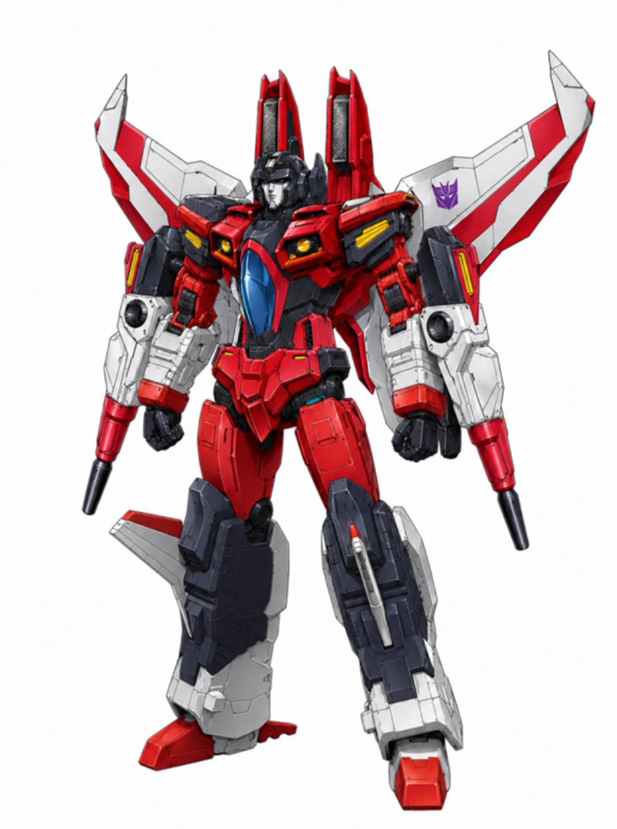 Red Jet Fighter Mecha Render