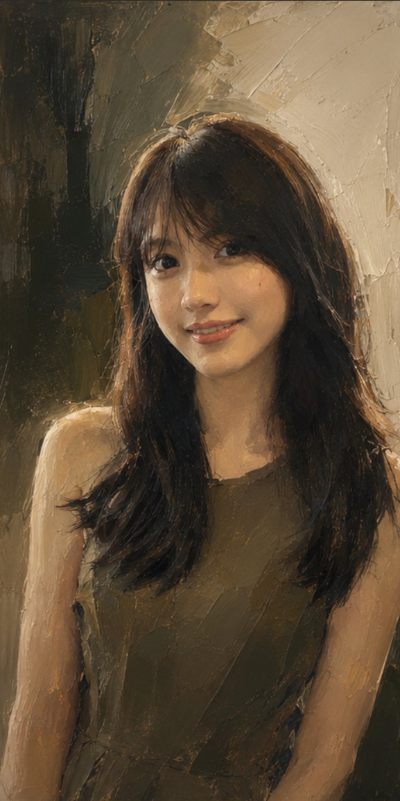 Stylish Oil Portrait Transformation