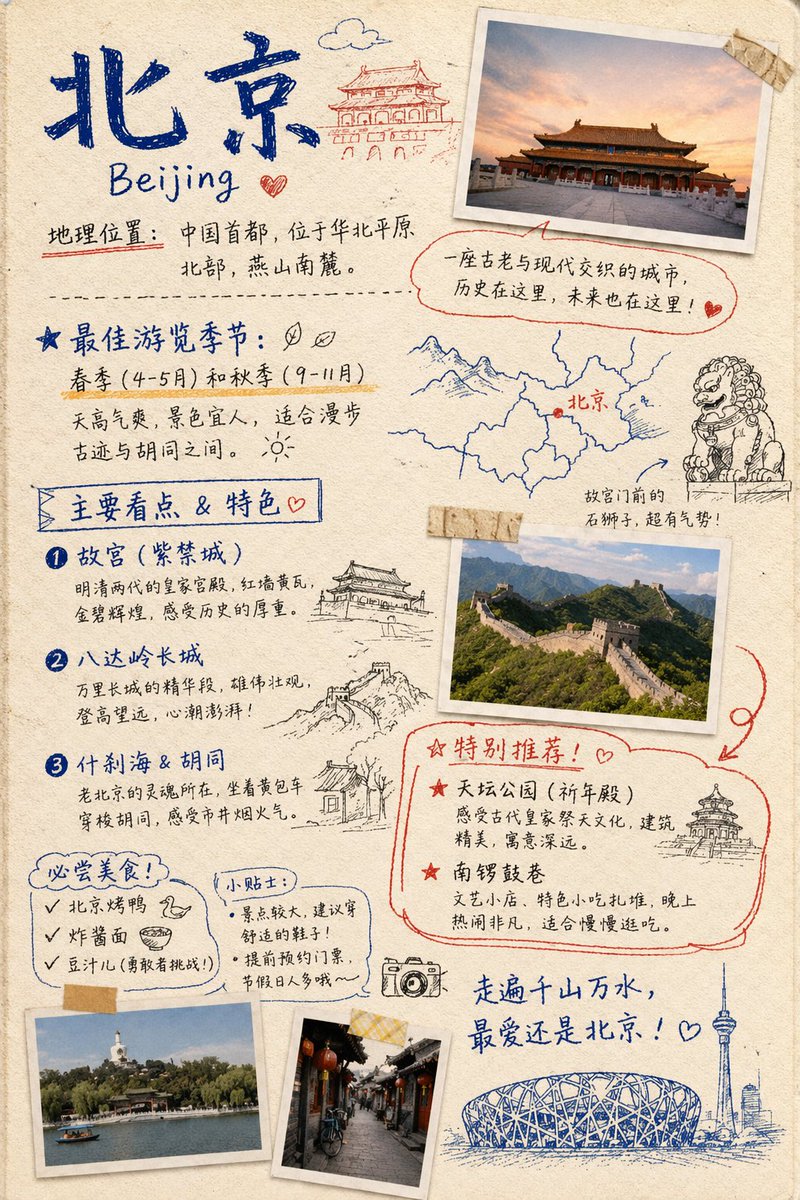 Beijing Scrapbook Page