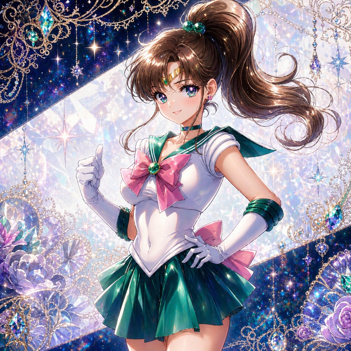 Emerald Planet Magical Girl Portrait